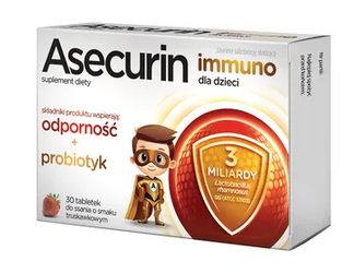 Asecurin Immuno dla dzieci, 30 tabletek do ssania