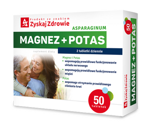 Asparaginum Magnez+Potas, 50 tabletek Zyskaj Zdrowie