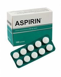 Aspirin  500 mg, 100 tabletek Import