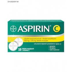 Aspirin C 400mg+240mg 10 tabletki musujące .