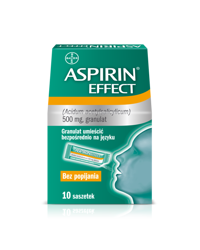 Aspirin Effect 500 mg, 10 saszetek 