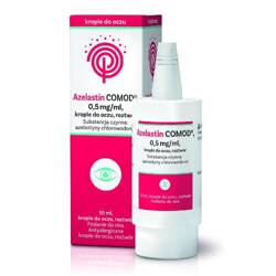 Azelastin COMOD krople do oczu, roztwór 0,5mg/ml 10 ml