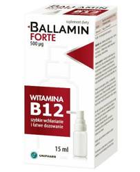 Ballamin Forte Witamina B12 spray do ust, 15 ml