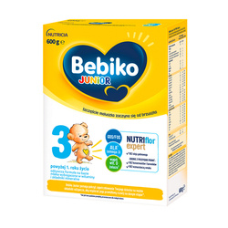 Bebiko Junior 3 Nutriflor Expert proszek do podania w wodzie/mleku, 600 g