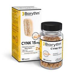 Biorythm Cynk 15 mg, 30 kapsułek