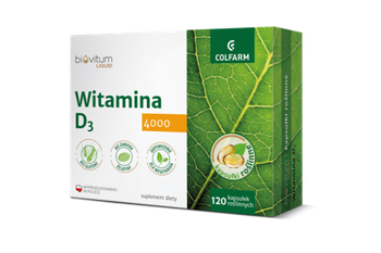 Biovitum Liquid Witamina D3 4000, 120 kapsułek
