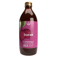 Burak, sok z buraka ćwikłowego z naturalną witaminą C, 500ml