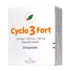 Cyclo 3 Fort, 150 mg+150 mg+100 mg, kapsułki twarde, 30 sztukuk