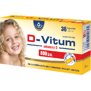 D-Vitum 800 j.m. witamina D dla niemowląt 36 kapsułek twist-off