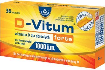 D-Vitum Forte 1000 j.m. 36 kapsułek