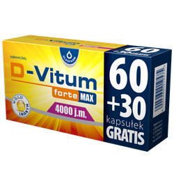 D-Vitum Forte Max 4000 j.m.,  90 kapsułek