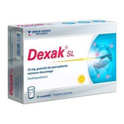 DEXAK SL granulat do sporządzenia roztworu doustnego, 25 mg x 20 saszetek