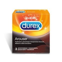 DUREX Arouser prezerwatywy, 3 sztuki