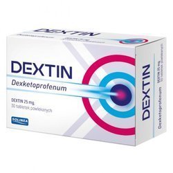Dextin 25 mg 30 tabletek powlekanych