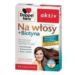 Doppelherz Aktiv Na włosy + Biotyna  30 kapsułek 
