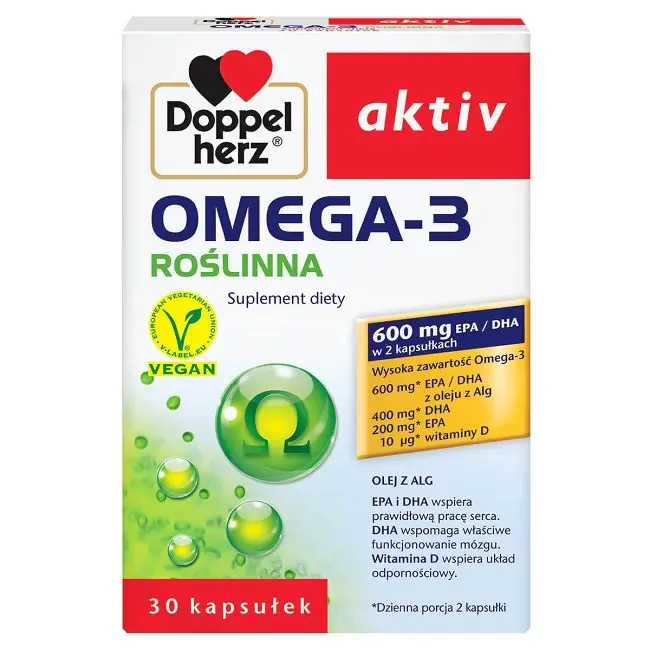 Doppelherz Aktiv Omega 3 Roślinna 30 kaps.