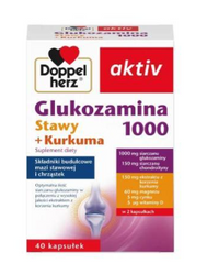 Doppelherz aktiv Glukozamina1000+Kurkuma, 40 kapsułek
