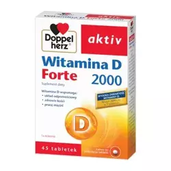 Doppelherz aktiv Wit.D Forte 2000 45 tabletek, data ważnosci 2024/06