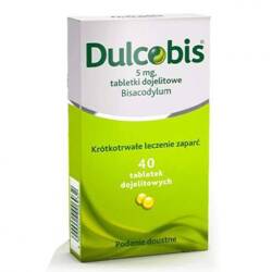 Dulcobis 5 mg Tabletki dojelitowe 40 sztuk