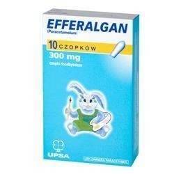 Efferalgan 300 mg, 10 czopków