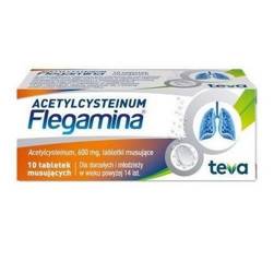 Flegamina Acetylcysteinum 600mg , 10 tabletek musujących