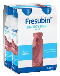 Fresubin Energy Fibre Drink o smaku wiśniowym płyn, 4 x 200 ml