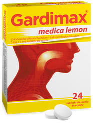 Gardimax medica lemon 24 tabletki do ssania, 