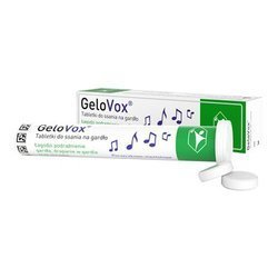 GeloVox, tabletki do ssania na gardło, porzeczkowo-mentolowe, 20 sztuk