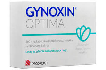 Gynoxin Optima 200mg 3 kapsułki dopochwowe miękkie 