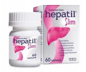 HEPATIL SLIM 600mg, 60 tabletek powlekanych