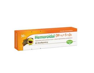 Hemoroidal (dawniej NEO-AESCULAN) (50 mg + 5 mg)/g żel doodbytniczy 30 g