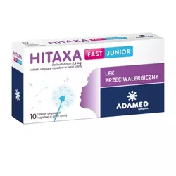 Hitaxa Fast junior 2,5mg,  10 tabletek ulegające rozpadowi w jamie ustnej 
