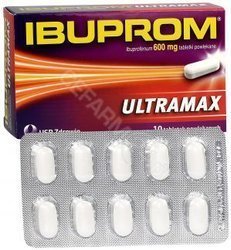 Ibuprom Ultramax tabletki powlekane 600 mg, 10 tabletek