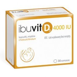 Ibuvit D3 4000 IU kapsułki miękkie 4000IU, 30 sztuk