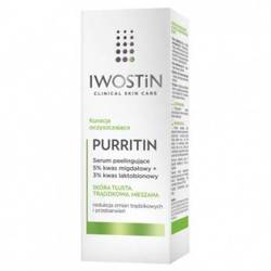 Iwostin Purritin, Serum peelingujące 5% kwas migdałowy + 3% kwas laktobionowy, 30ml