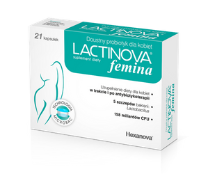 Lactinova femina Doustny probiotyk dla kobiet, 21 kapsułek