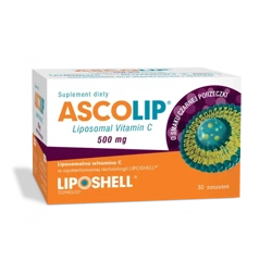 Liposomalna witamina C ASCOLIP® 500 mg o smaku czarnej porzeczki