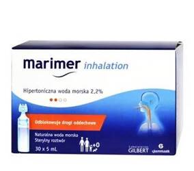 MARIMER Inhalation Hipertoniczna woda morska 5ml,30 ampułek