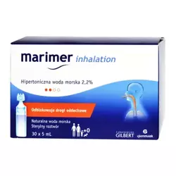 MARIMER Inhalation Hipertoniczna woda morska 5ml,30 ampułek