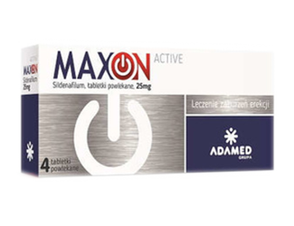 MAXON ACTIVE 25mg, 4 tabletki powlekane