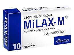 MILAX-M Czopki glicerynowe dla dorosłych, 10 czopków