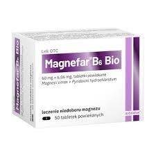 Magnefar B6 Bio, 50 tabletek powlekanych