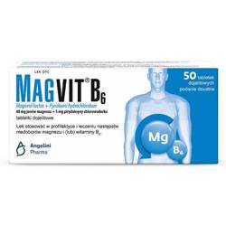 Magvit B6, 50 tabletek dojelitowych