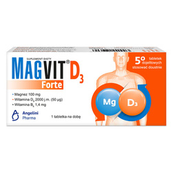 Magvit Forte D3, tabletki dojelitowe, 50 sztuk