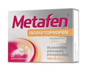 Metafen Dexketoprofen 250mg, 20 tabletki powlekane
