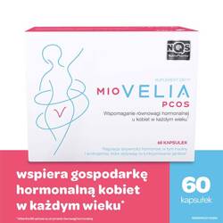 Miovelia PCOS – wsparcie gospodarki hormonalnej dla kobiet w każdym wieku, 60 kapsułek