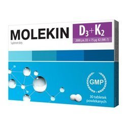 Molekin D3 + K2 MAX 30 tabletek powlekanych