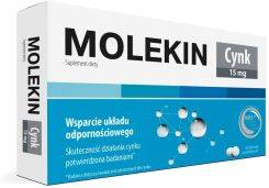 Molekin cynk 15 mg 30 tabletek powlekanych