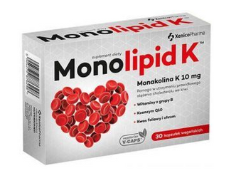 Monolipid K Plus kapsułki z roślinnej celulozy, 30 kapsułek