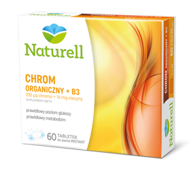 NATURELL Chrom Organiczny +B3, 60 tabletek